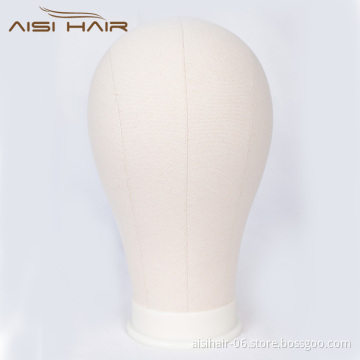 Aisi Hair Professional Poly Canvas Block Mannequin Head for Wig Making Displaying Drying Free Gifts